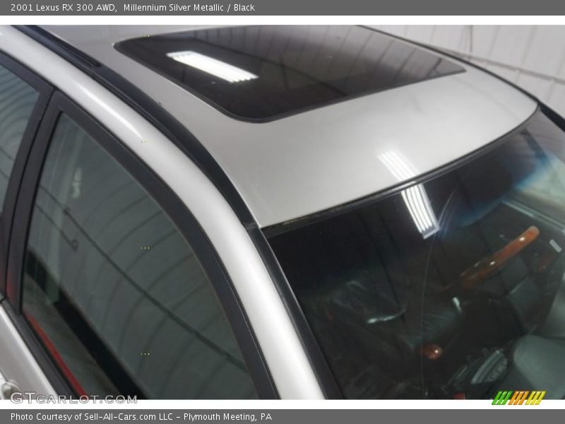 Millennium Silver Metallic / Black 2001 Lexus RX 300 AWD
