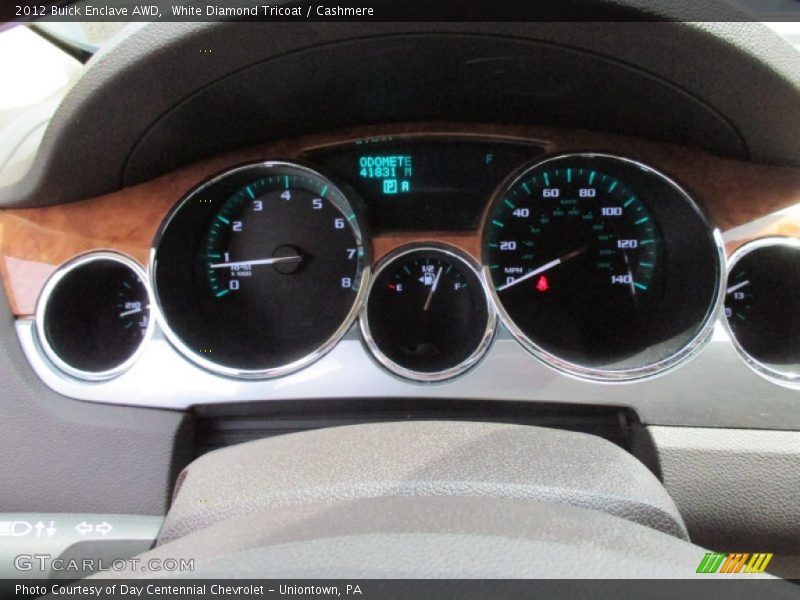 White Diamond Tricoat / Cashmere 2012 Buick Enclave AWD