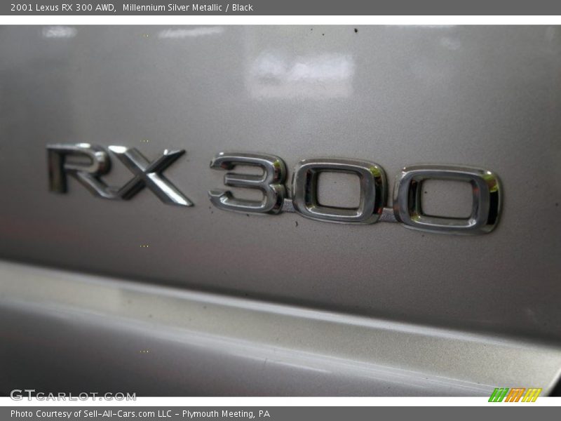 Millennium Silver Metallic / Black 2001 Lexus RX 300 AWD
