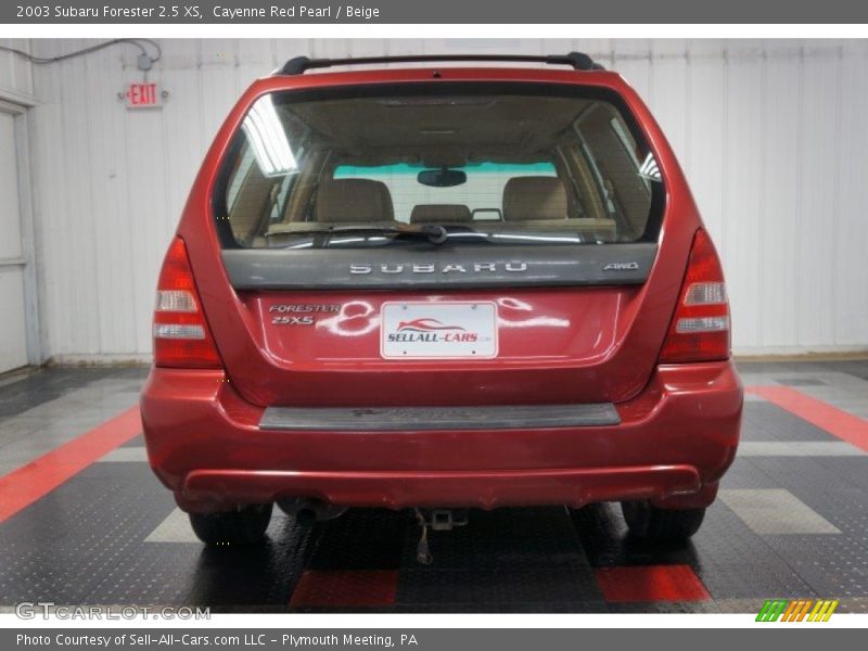 Cayenne Red Pearl / Beige 2003 Subaru Forester 2.5 XS