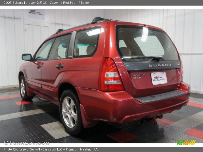 Cayenne Red Pearl / Beige 2003 Subaru Forester 2.5 XS