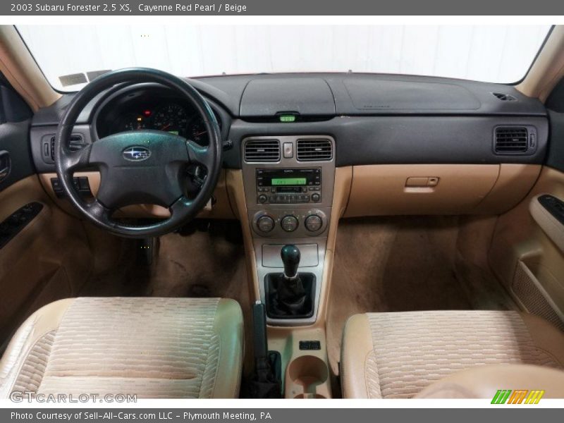 Cayenne Red Pearl / Beige 2003 Subaru Forester 2.5 XS