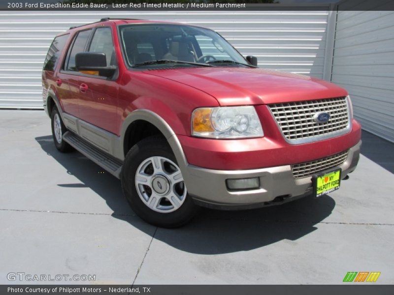 Laser Red Tinted Metallic / Medium Parchment 2003 Ford Expedition Eddie Bauer