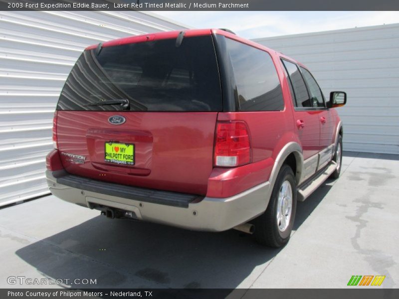 Laser Red Tinted Metallic / Medium Parchment 2003 Ford Expedition Eddie Bauer