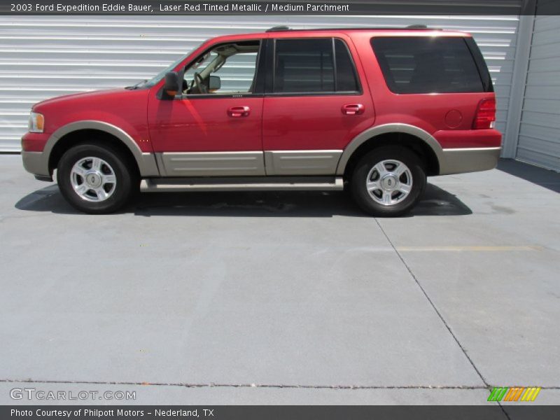 Laser Red Tinted Metallic / Medium Parchment 2003 Ford Expedition Eddie Bauer