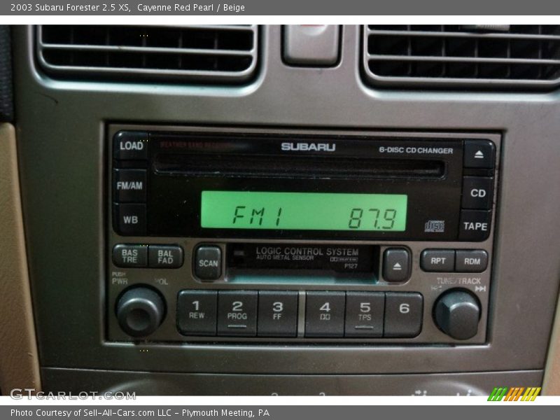 Cayenne Red Pearl / Beige 2003 Subaru Forester 2.5 XS