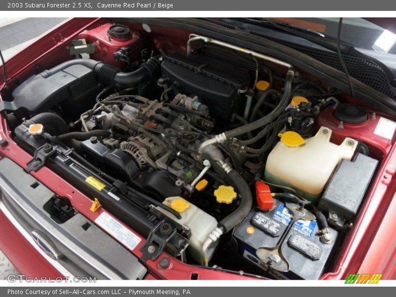 Cayenne Red Pearl / Beige 2003 Subaru Forester 2.5 XS
