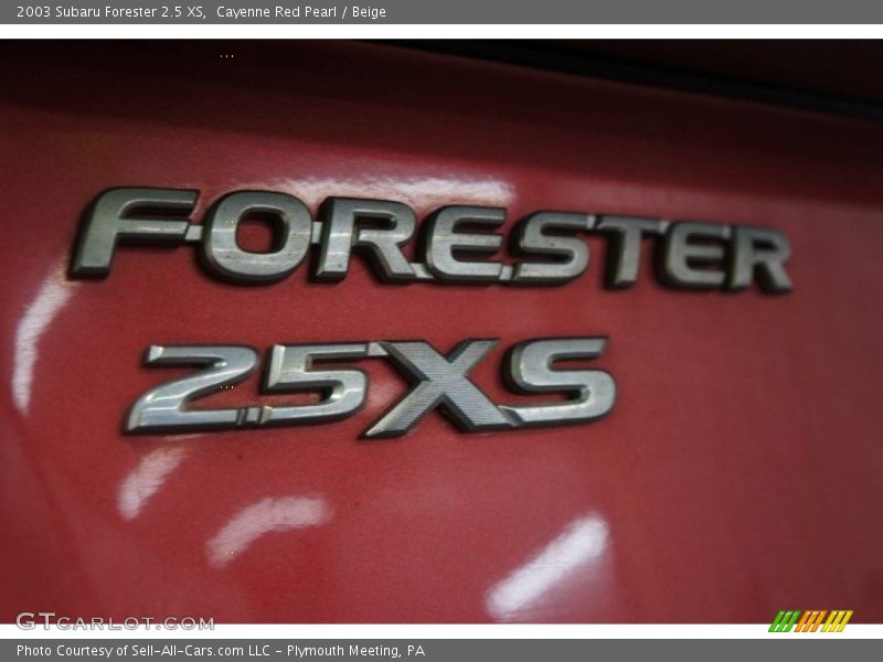 Cayenne Red Pearl / Beige 2003 Subaru Forester 2.5 XS