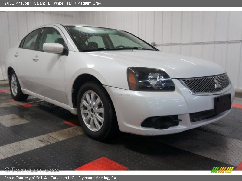 White Pearl / Medium Gray 2011 Mitsubishi Galant FE