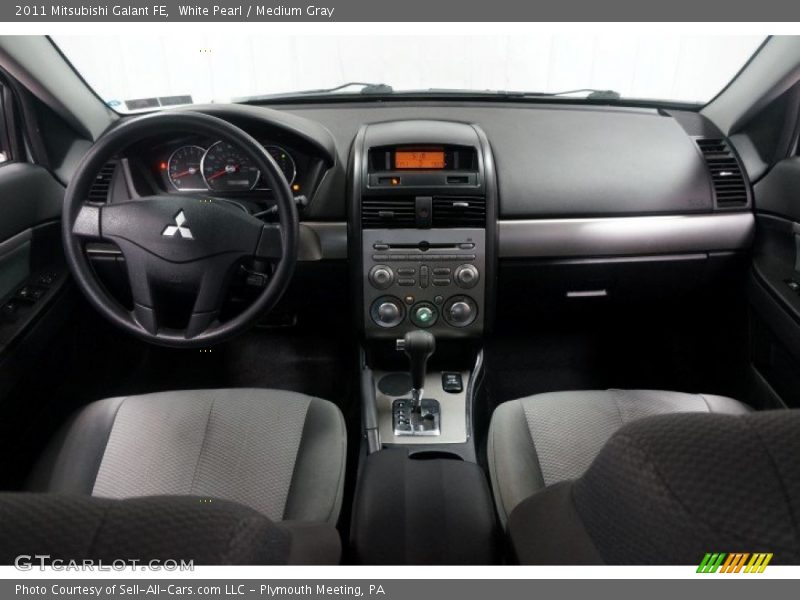 White Pearl / Medium Gray 2011 Mitsubishi Galant FE