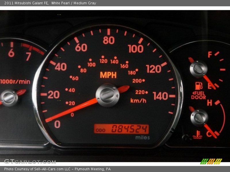 White Pearl / Medium Gray 2011 Mitsubishi Galant FE