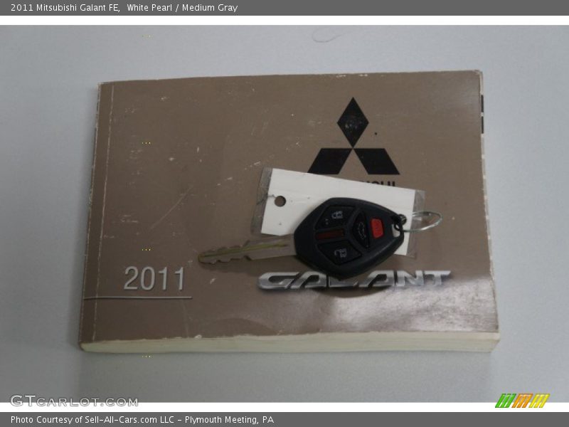 White Pearl / Medium Gray 2011 Mitsubishi Galant FE