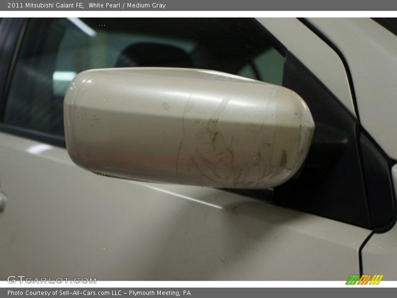 White Pearl / Medium Gray 2011 Mitsubishi Galant FE