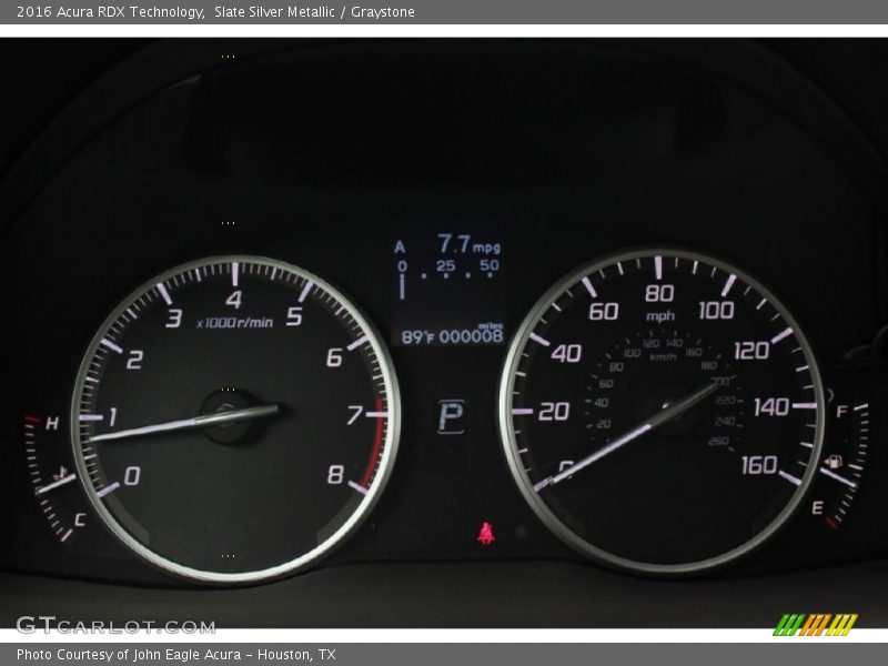 Slate Silver Metallic / Graystone 2016 Acura RDX Technology