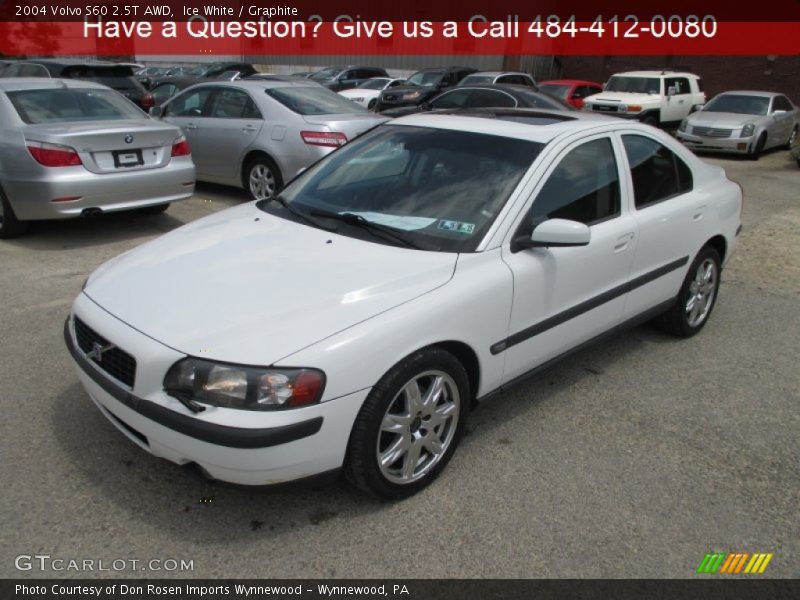 Ice White / Graphite 2004 Volvo S60 2.5T AWD