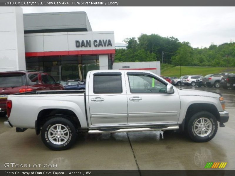 Pure Silver Metallic / Ebony 2010 GMC Canyon SLE Crew Cab 4x4