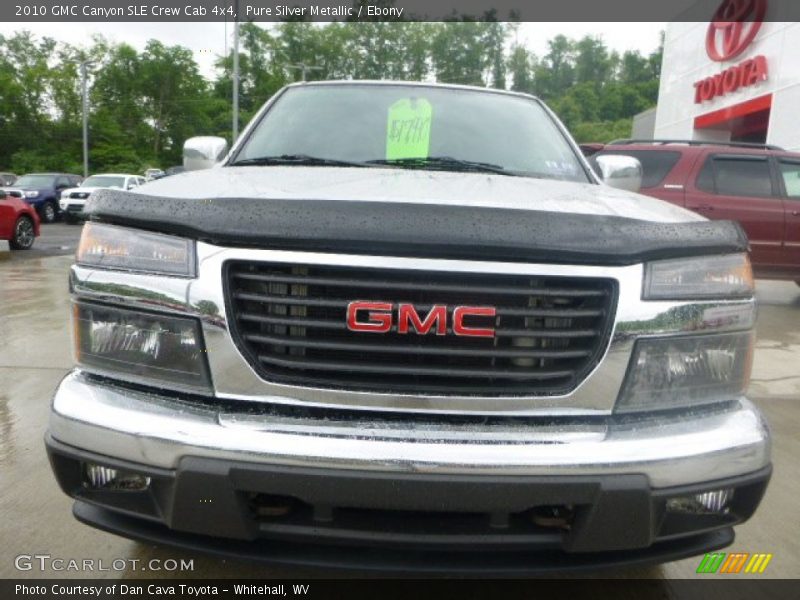 Pure Silver Metallic / Ebony 2010 GMC Canyon SLE Crew Cab 4x4