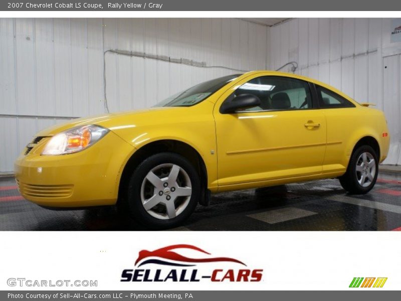 Rally Yellow / Gray 2007 Chevrolet Cobalt LS Coupe