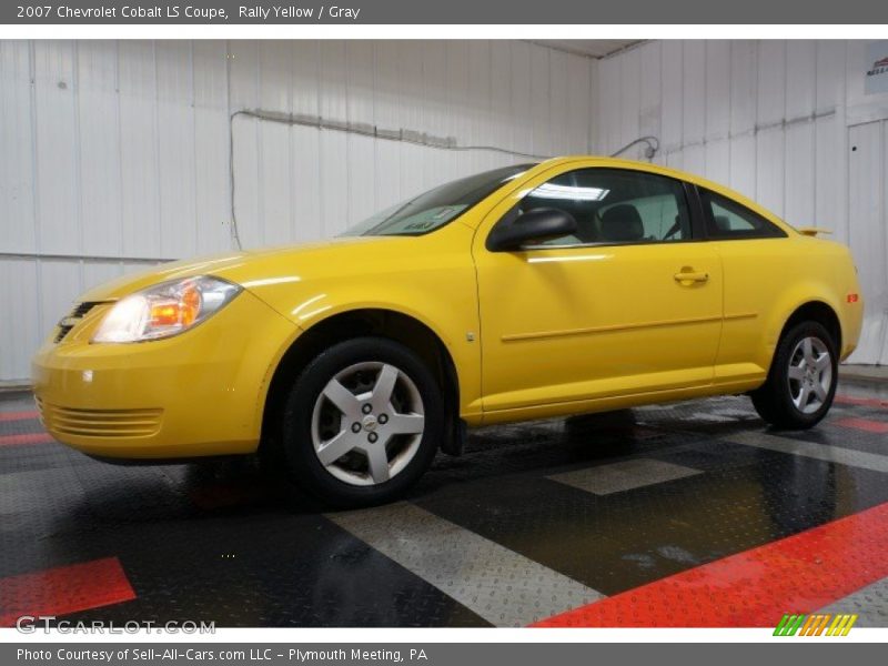 Rally Yellow / Gray 2007 Chevrolet Cobalt LS Coupe