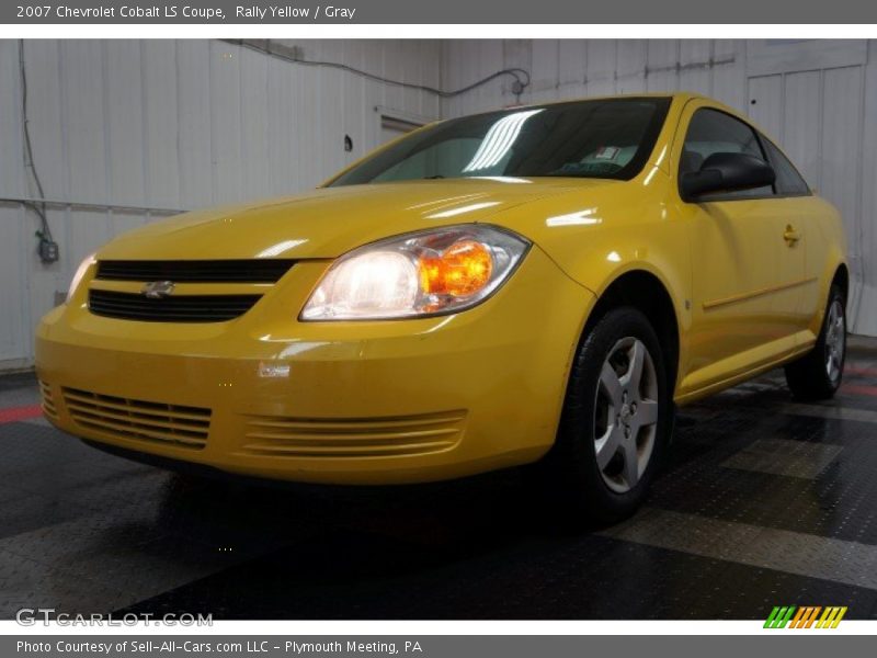 Rally Yellow / Gray 2007 Chevrolet Cobalt LS Coupe
