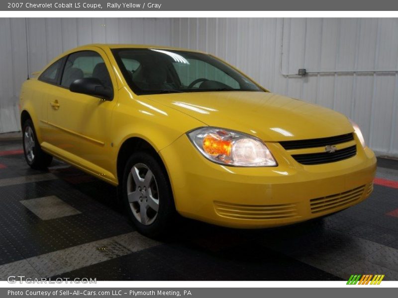 Rally Yellow / Gray 2007 Chevrolet Cobalt LS Coupe