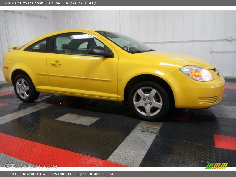 Rally Yellow / Gray 2007 Chevrolet Cobalt LS Coupe