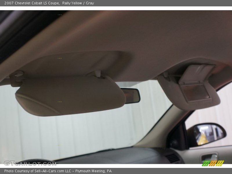 Rally Yellow / Gray 2007 Chevrolet Cobalt LS Coupe
