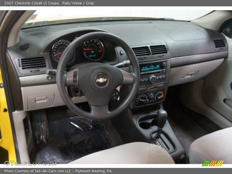 Rally Yellow / Gray 2007 Chevrolet Cobalt LS Coupe