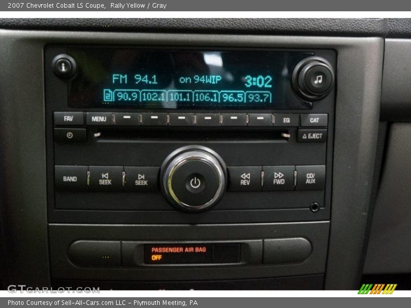 Rally Yellow / Gray 2007 Chevrolet Cobalt LS Coupe