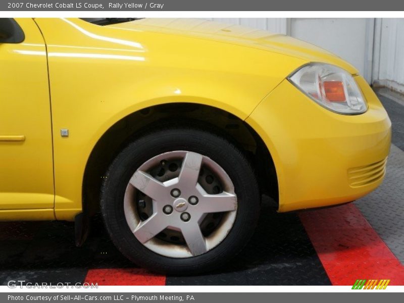 Rally Yellow / Gray 2007 Chevrolet Cobalt LS Coupe