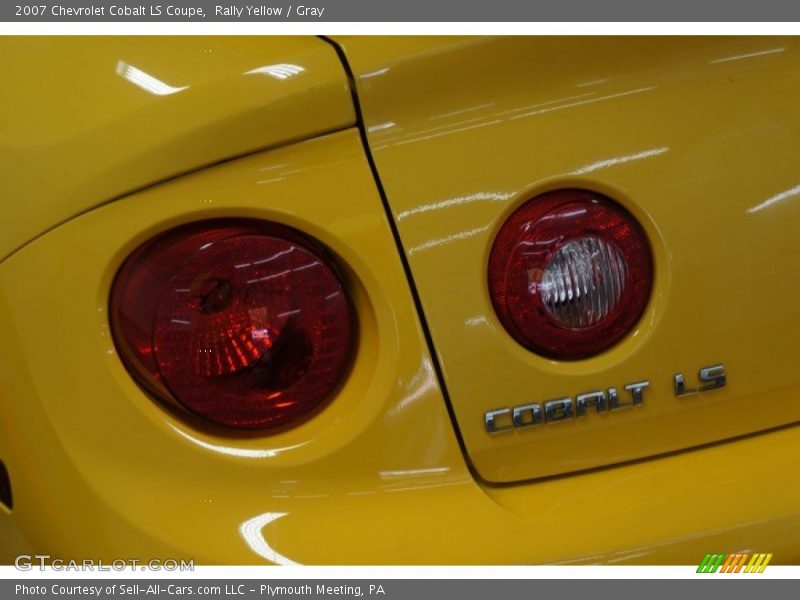 Rally Yellow / Gray 2007 Chevrolet Cobalt LS Coupe