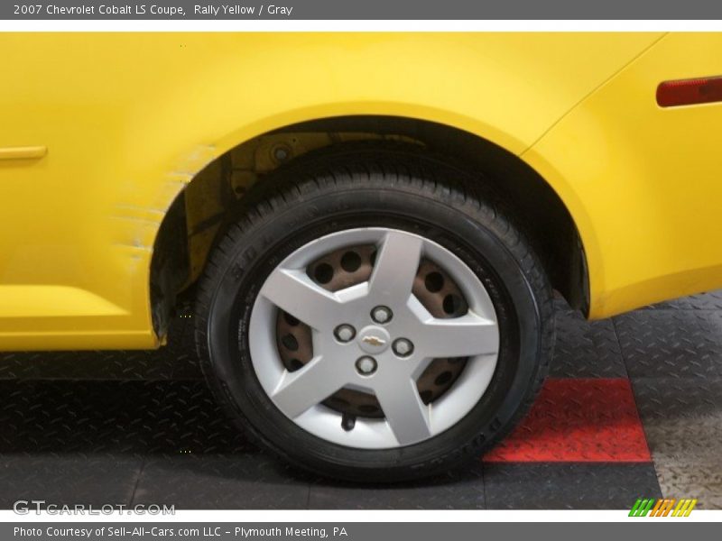 Rally Yellow / Gray 2007 Chevrolet Cobalt LS Coupe