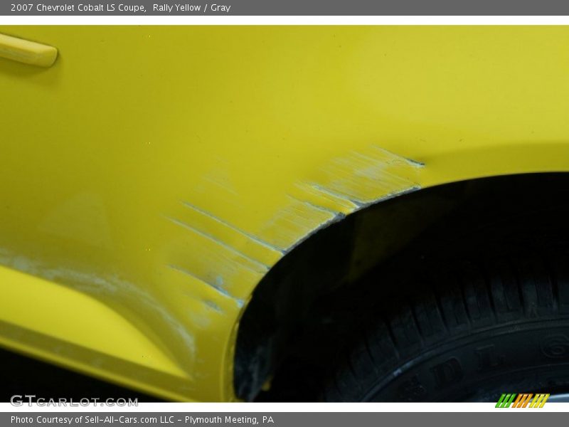 Rally Yellow / Gray 2007 Chevrolet Cobalt LS Coupe