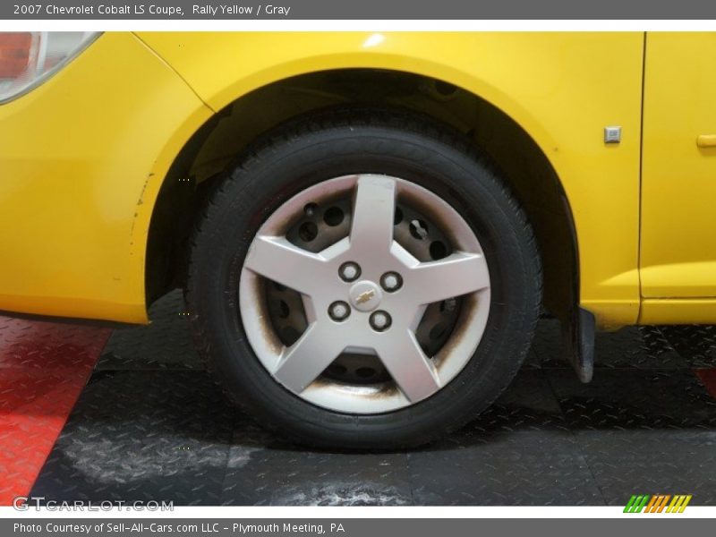 Rally Yellow / Gray 2007 Chevrolet Cobalt LS Coupe