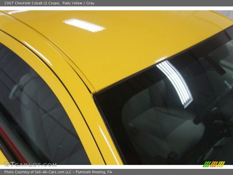 Rally Yellow / Gray 2007 Chevrolet Cobalt LS Coupe