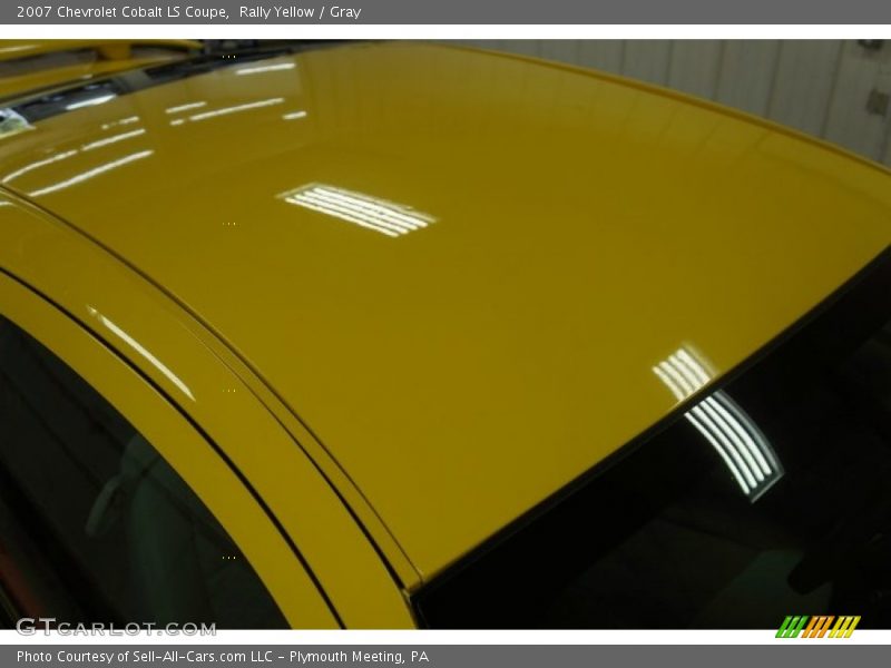 Rally Yellow / Gray 2007 Chevrolet Cobalt LS Coupe