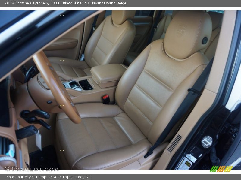Basalt Black Metallic / Havanna/Sand Beige 2009 Porsche Cayenne S
