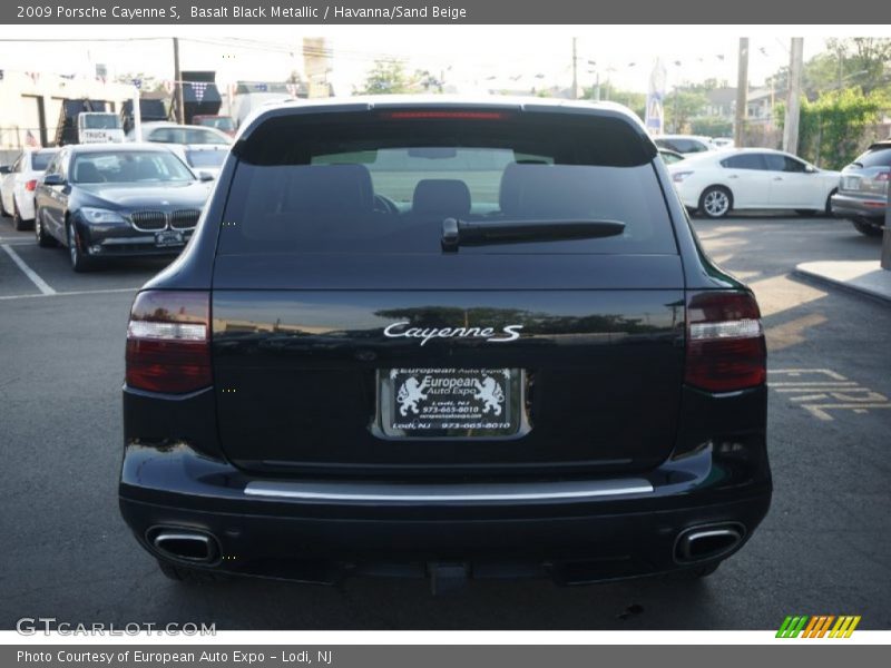 Basalt Black Metallic / Havanna/Sand Beige 2009 Porsche Cayenne S