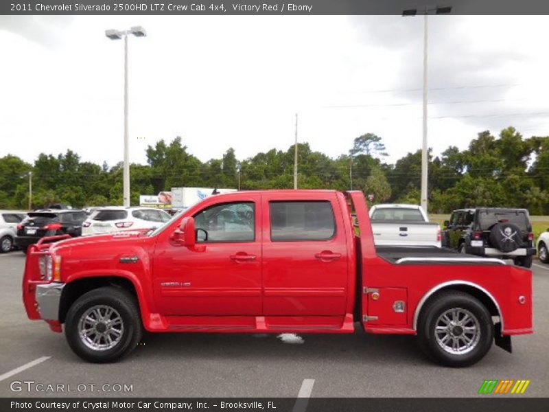 Victory Red / Ebony 2011 Chevrolet Silverado 2500HD LTZ Crew Cab 4x4