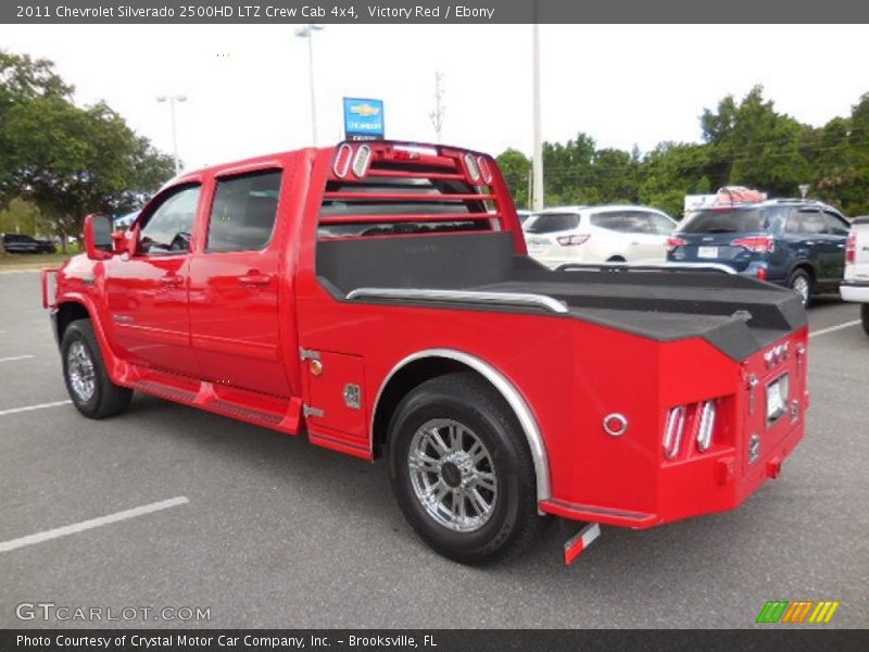 Victory Red / Ebony 2011 Chevrolet Silverado 2500HD LTZ Crew Cab 4x4