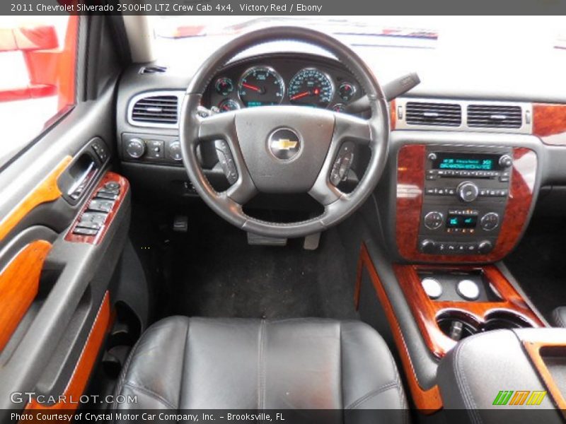 Victory Red / Ebony 2011 Chevrolet Silverado 2500HD LTZ Crew Cab 4x4