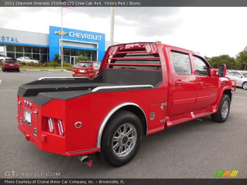 Victory Red / Ebony 2011 Chevrolet Silverado 2500HD LTZ Crew Cab 4x4