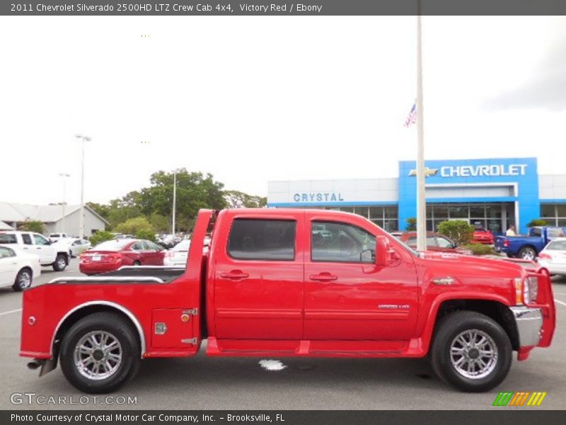 Victory Red / Ebony 2011 Chevrolet Silverado 2500HD LTZ Crew Cab 4x4