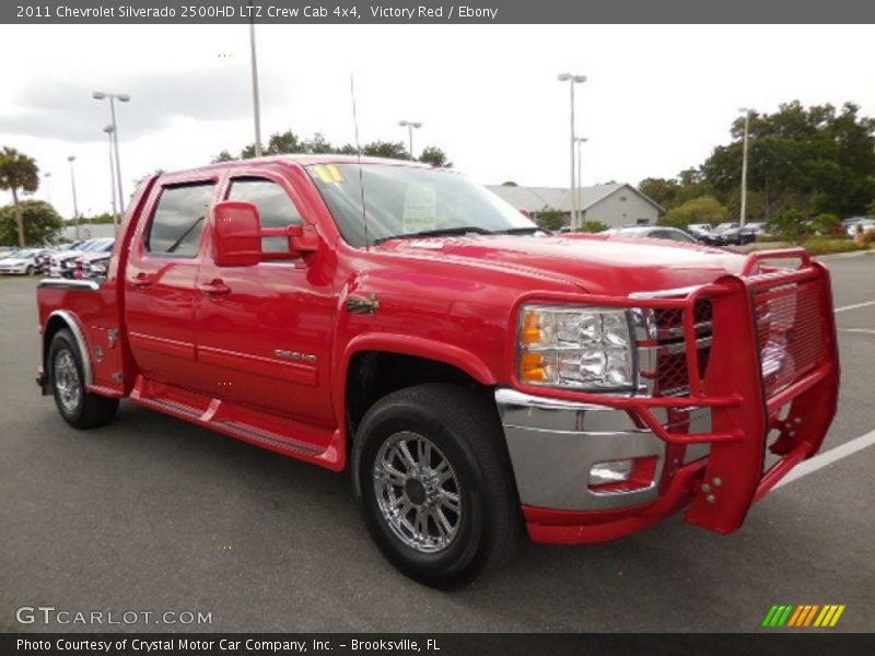 Victory Red / Ebony 2011 Chevrolet Silverado 2500HD LTZ Crew Cab 4x4