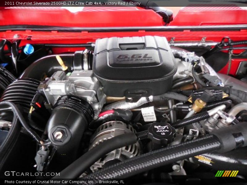 Victory Red / Ebony 2011 Chevrolet Silverado 2500HD LTZ Crew Cab 4x4