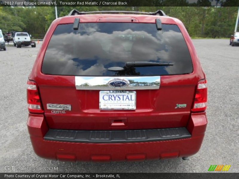 Toreador Red Metallic / Charcoal Black 2012 Ford Escape Limited V6