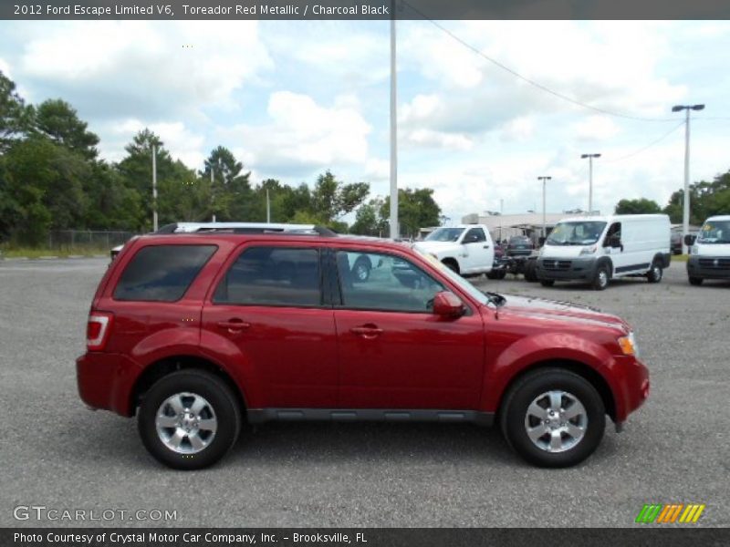 Toreador Red Metallic / Charcoal Black 2012 Ford Escape Limited V6