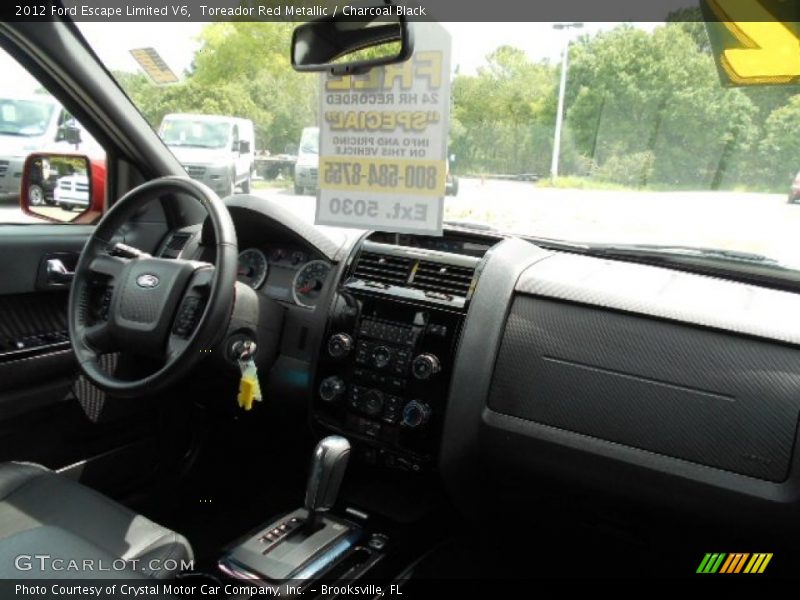Toreador Red Metallic / Charcoal Black 2012 Ford Escape Limited V6
