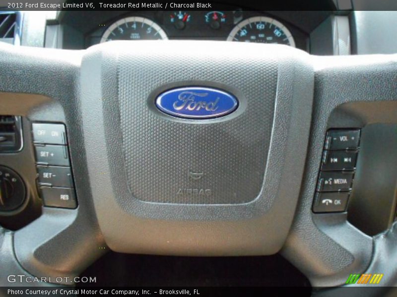 Toreador Red Metallic / Charcoal Black 2012 Ford Escape Limited V6