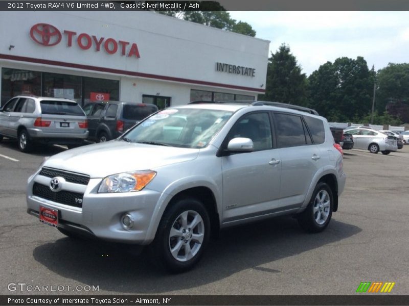 Classic Silver Metallic / Ash 2012 Toyota RAV4 V6 Limited 4WD